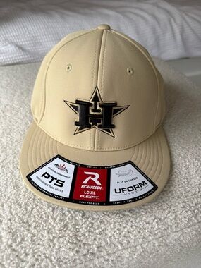 Houston Astros Fitted Hat - Khaki/Natural size Lg/Xl